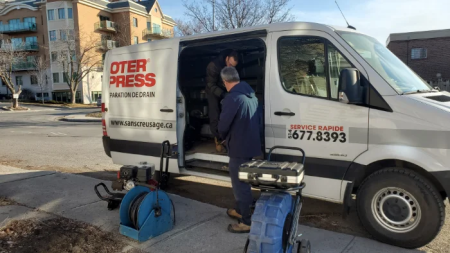 Service debouchage de drains Rive-sud